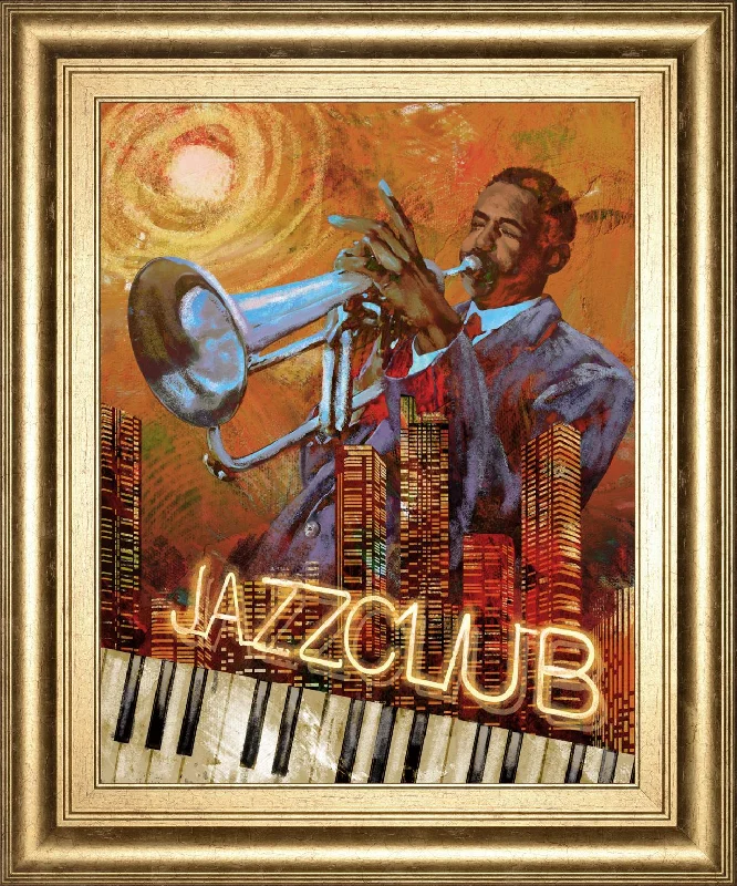 22x26 Jazz Club By Conrad Knutsen - Orange