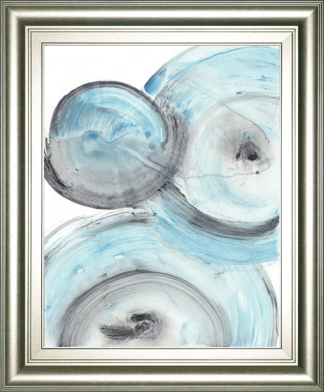 22x26 Ripple Effect IV By Ethan Harper - Light Blue