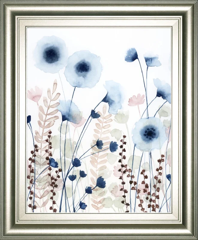 22x26 Sweet Flower Field II By Grace Popp - Light Blue