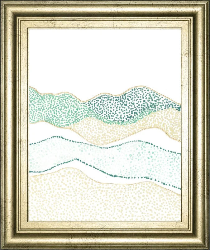 22x26 Terra Dots II By Vanna Lam - Green