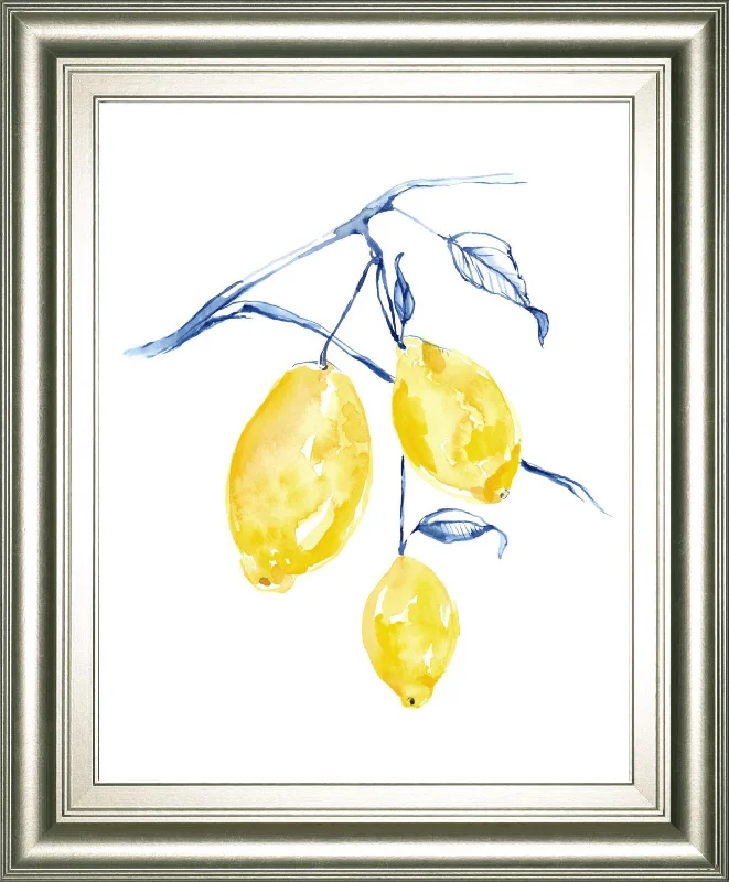 22x26 Watercolor Lemons I By Jennifer Goldberger - Yellow