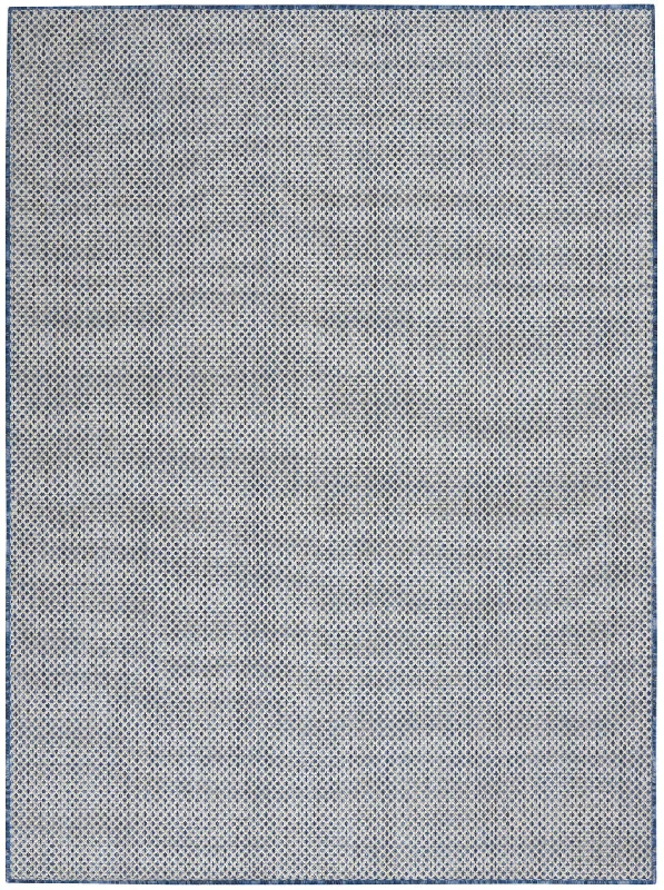 5' X 7' Geometric Power Loom Area Rug - Blue