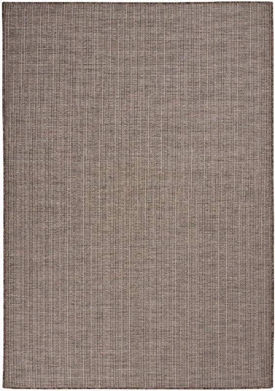 5' X 7' Power Loom Area Rug - Brown