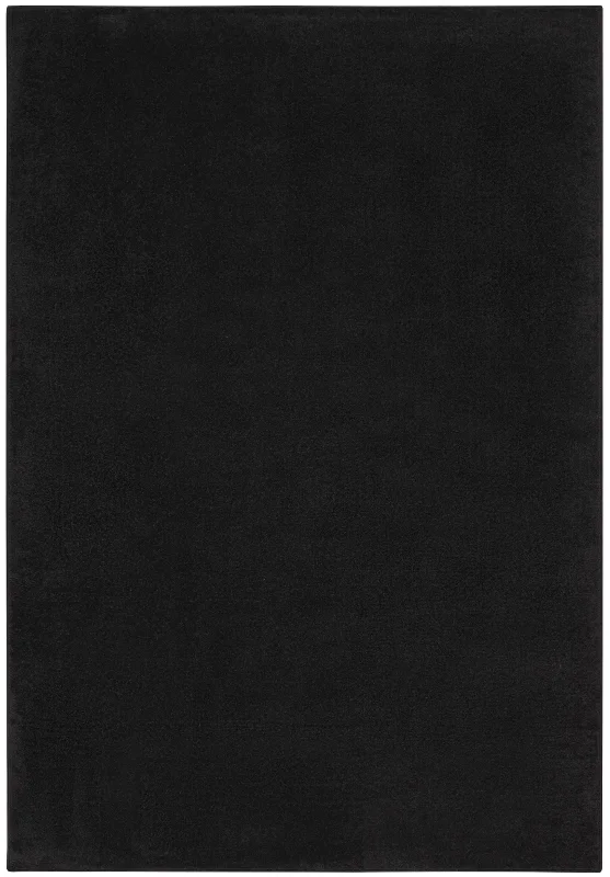 5' X 8' Power Loom Area Rug - Black