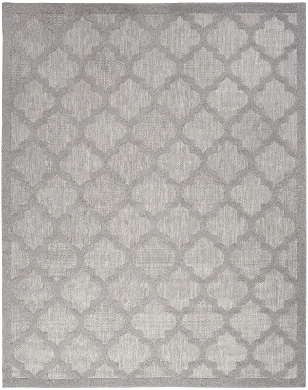 7' X 10' Area Rug Geometric Flatweave - Gray