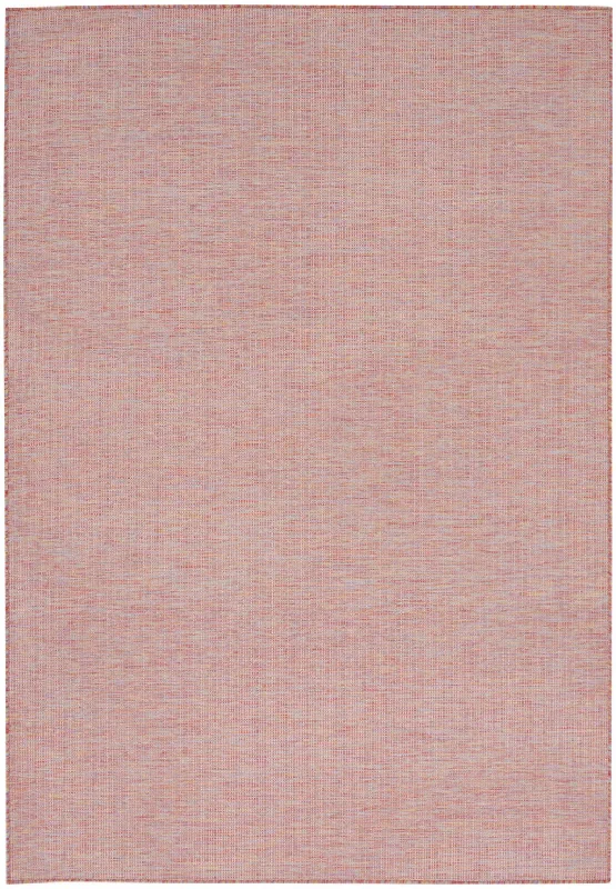 7' X 10' Power Loom Area Rug - Dark Red