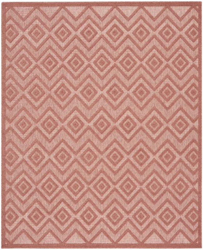 8' X 10' Geometric Flatweave Area Rug - Orange