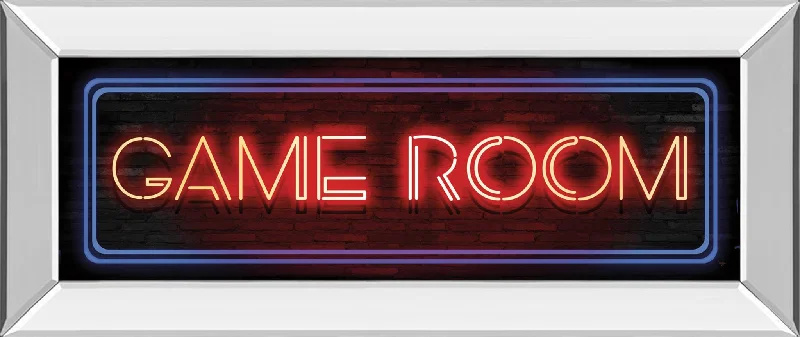 Game Room Neon Sign By Mollie B - Black